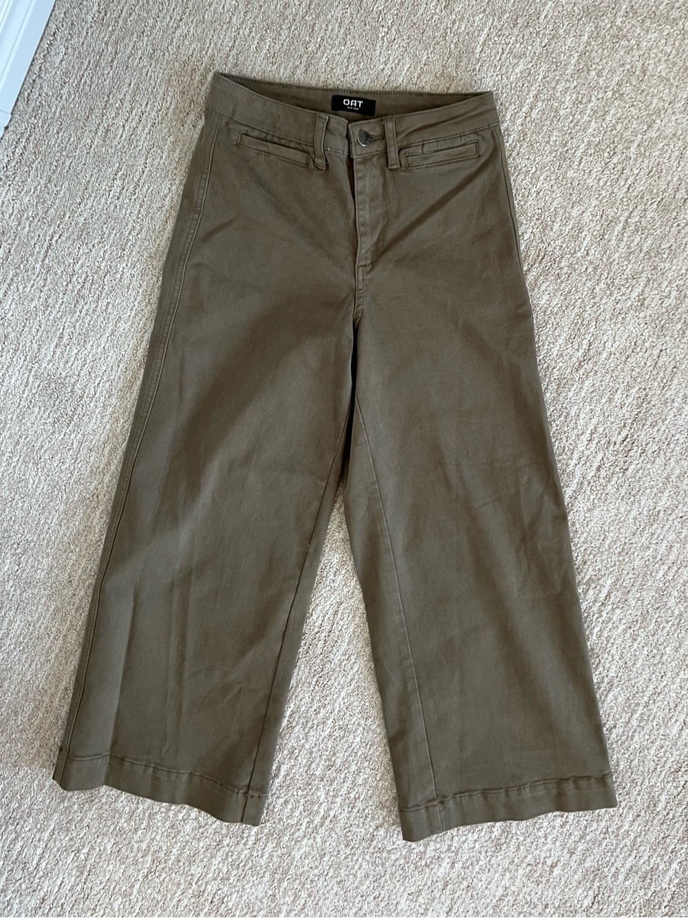 Brand new Oat Taupe brown wide leg pants size 25